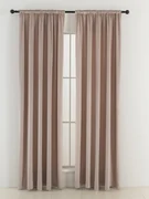 Zamatové zatemňovacie závesy Cesar púdrové - 140 x 250 cm (2ks) - riasiaca stuha