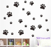 Samolepka na stenu "Packy - čierne" 38x28 cm