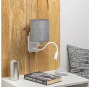 Brilagi - LED Nástenná lampa NUBILA 1xE27/25W/230V + LED/3W biela/šedá