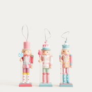 Závesná vianočná dekorácia NUTCRACKER FAIRYTALE luskáčik 754425 (3 ks)