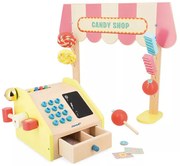 Drevený stánok - cukráreň s pokladňou