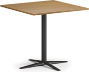 Konferenčný stolík AURA, 60x60 cm, čierna podnož, buk