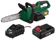 Parkside®  Aku reťazová píla Paks 20-Li E5 + Smart akumulátor 20 V/4Ah + Nabíjačka 20 V/4,5 A  (800011262)