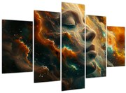 Obraz - Tvár vo vesmíre (150x105 cm)