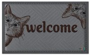 Textilná rohož 45x75 cm K-602-250 Welcome Mačka