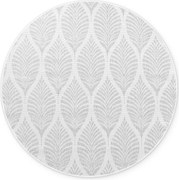 Kusový koberec Duet Liora 106246 White/Gray kruh - na von aj na doma, 160x160 (priemer) kruh, šedá, chodba / predsieň, NORTHRUGS