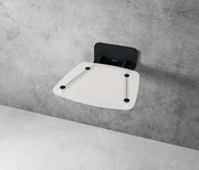 Ravak OVO B sprchové sedátko sklopné š. 36 cm číra / čierna B8F0000059