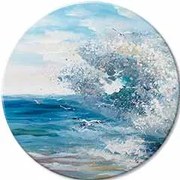 Okrúhly maľovaný obraz Nekompromisný živel | rôzne rozmery