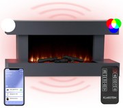 Klarstein Studio Light & Fire 1 Smart, krb, 1000/2000 W, MDF, WiFi Control