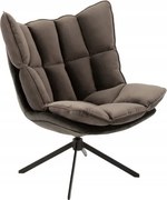 Stolička Relax s vankúšom, šedá, J-Line