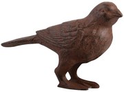 Záhradná liatinová figúrka Birdie, 8x12 cm, hnedá