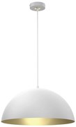 Závesné svietidlo Beta, 1x zlaté/biele kovové tienidlo, (fi 35cm), w/g