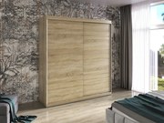 Šatníková skriňa s posuvnými dverami MARBELA Dub Sonoma 200 x 200 x 62