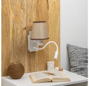 Brilagi - LED Nástenná lampa NUBILA 1xE27/25W/230V + LED/3W biela/hnedá