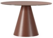 Okrúhly jedálenský stôl so sklenenou doskou ø 120 cm Vida – MOME