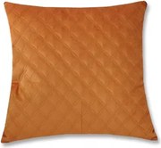Dekoračný vankúš Christene 45x45 cm, oranžový s kosoštvorcami%