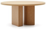 Okrúhly jedálenský stôl v dekore duba ø 150 cm Nealy – Kave Home