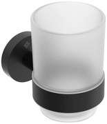 Deante Jasmin, kúpeľňový pohár na zubné kefky, čierna matná, DEA-ADJ_N911