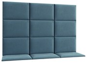 Set 12 čalúnených panelov Quadra 180x120 cm (mentolová). Akcia -20%. Vlastná spoľahlivá doprava až k Vám domov. 1051992