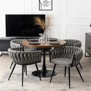 PROXIMA.store - Čalúnená jedálenska stolička EMPOLI FARBA: sivá