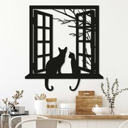 DUBLEZ | Obraz na stenu - Mačky v okne