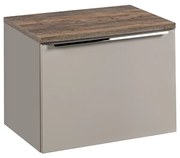 Závěsná skříňka Santa Fe s deskou 60 cm taupe/dub santa fe vintage