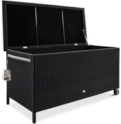 InternetovaZahrada Úložný box s kolieskami 400 L - čierny