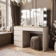 TOALETNÝ STOLÍK NESSIE ELITE 2 KAŠMÍR + ZLATÝ