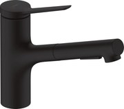 Hansgrohe Zesis M33, páková kuchynská batéria 150, vyťahovacia sprška, 2jet, čierna matná, HAN-74800670