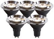 Sada 5 LED žiaroviek GU10 AR70 6W 380lm 3000K