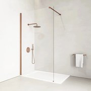 Walk-in Rose Gold sprchová stena 90, 200cm, 8mm