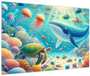 Obraz - Svet pod hladinou (90x60 cm)