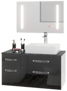 Kúpeľňový nábytok Euphoria EUP P 90L/0/W/B/0/BK/MB