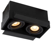 Lucide 09925/02/30 - Podhľadové svietidlo TRIMLESS 2xGU10/50W/230V čierna