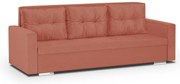 Pohovka pre 3 osoby s funkciou spania FELIX Červená