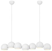 Biele závesné svietidlo s kovovým tienidlom Cupolo – Markslöjd