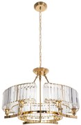 Toolight - závesné svietidlo Vintage s krištáľmi E14 APP789-6C, OSW-07010