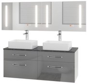 Kúpeľňový nábytok Euphoria EUP P 120D/0/W/S/0/BK/MB