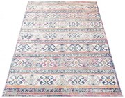 Koberec DENVER G004A FAA - biely, tmavomodrý