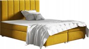 Kontinentálna čalúnená posteľ matrac Bonell Brandi 180x200 Žltá