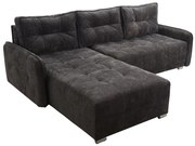 Rohová sedacia súprava Moris II, tm. šedá (MIL 17044)