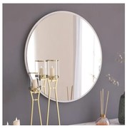 Nástenné zrkadlo OZZE pr. 60 cm biela