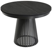 Rozkladací stôl  Garda čierna/čierne drevo