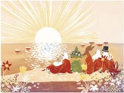 Plagát Moomins on the beach 60x80