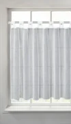 KRÁTKA ZÁCLONA NA PÚTKACH SEVILLA 150X90 CM BIELA