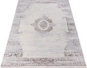 Béžový obdĺžnikový koberec SAHARA K891D – teplý interiér Rozmer: 80x150 cm