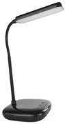 LED Stmievateľná flexibilná stolná lampa LED/12W/230V 3000K/4000K/6500K čierna