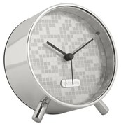 Karlsson 6004SI dizajnový budík strieborná, pr. 11 cm