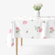 Goldea hranatý obrus 100% bavlnené plátno - pivonky 140 x 220 cm