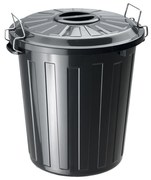 Rotho Odpadkový kôš s vekom a kovovými zámkami MINI POPOLNICA 25l